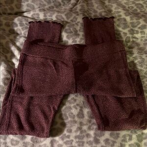 Abercrombie & Fitch XS Lounge Pants – Ruffled Hem, 25” Inseam